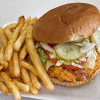 Chicken Club with Bacon & Swiss with French Fries & Drink copy